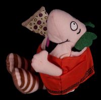 Little Ceasers Pizza Roman Man Beanie Toy Plush